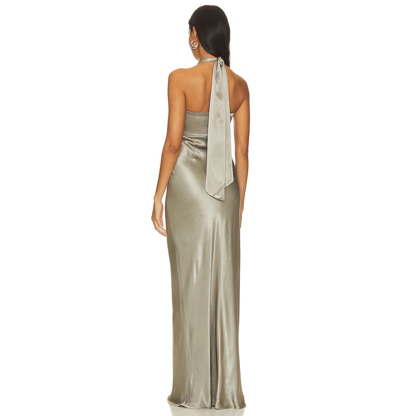 Shona Joy La Lune Dress Halter Satin Cut Out Formal Party Wedding Guest Prom 8 — image 3 of 8